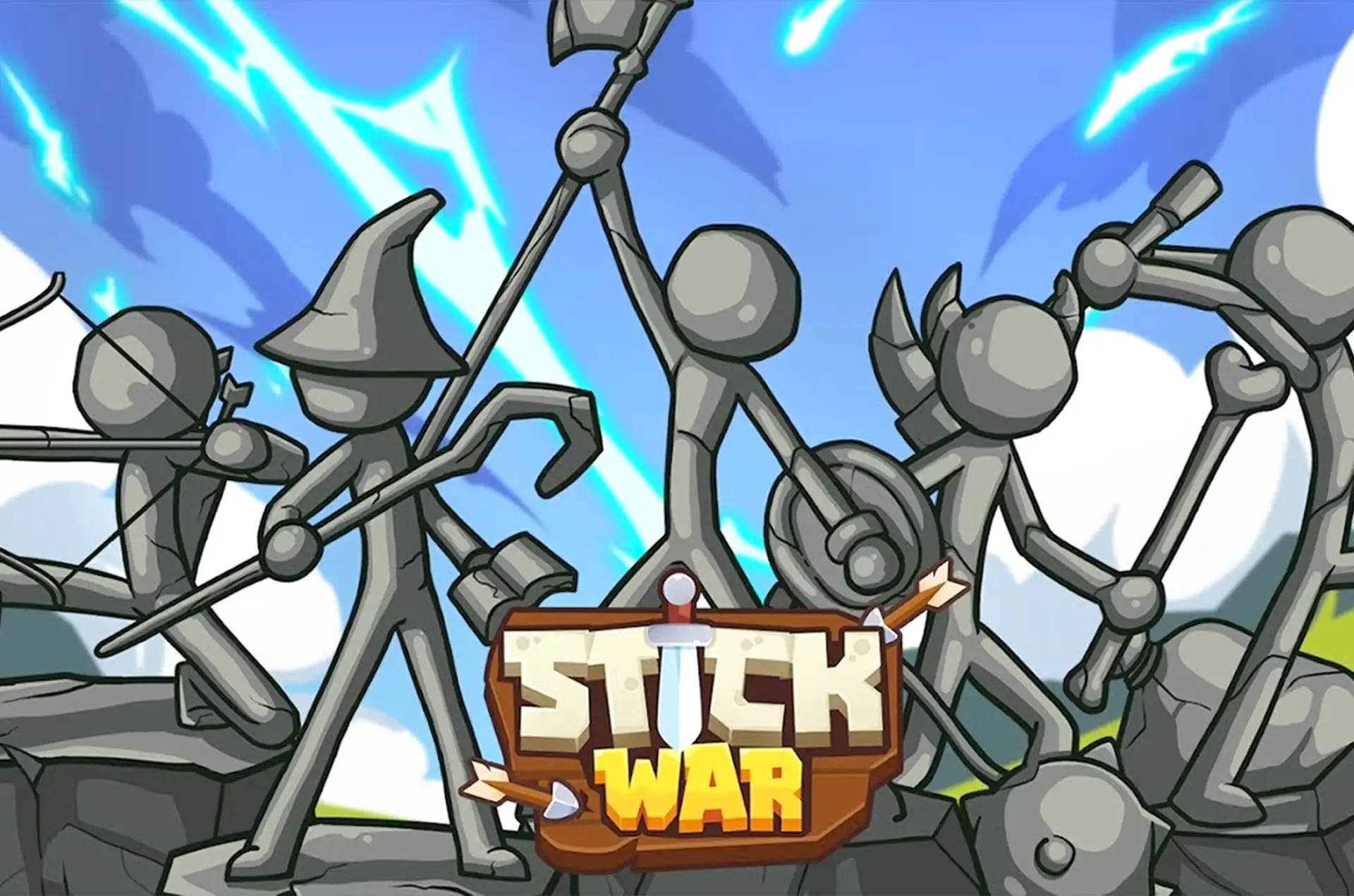 presenting war of stick